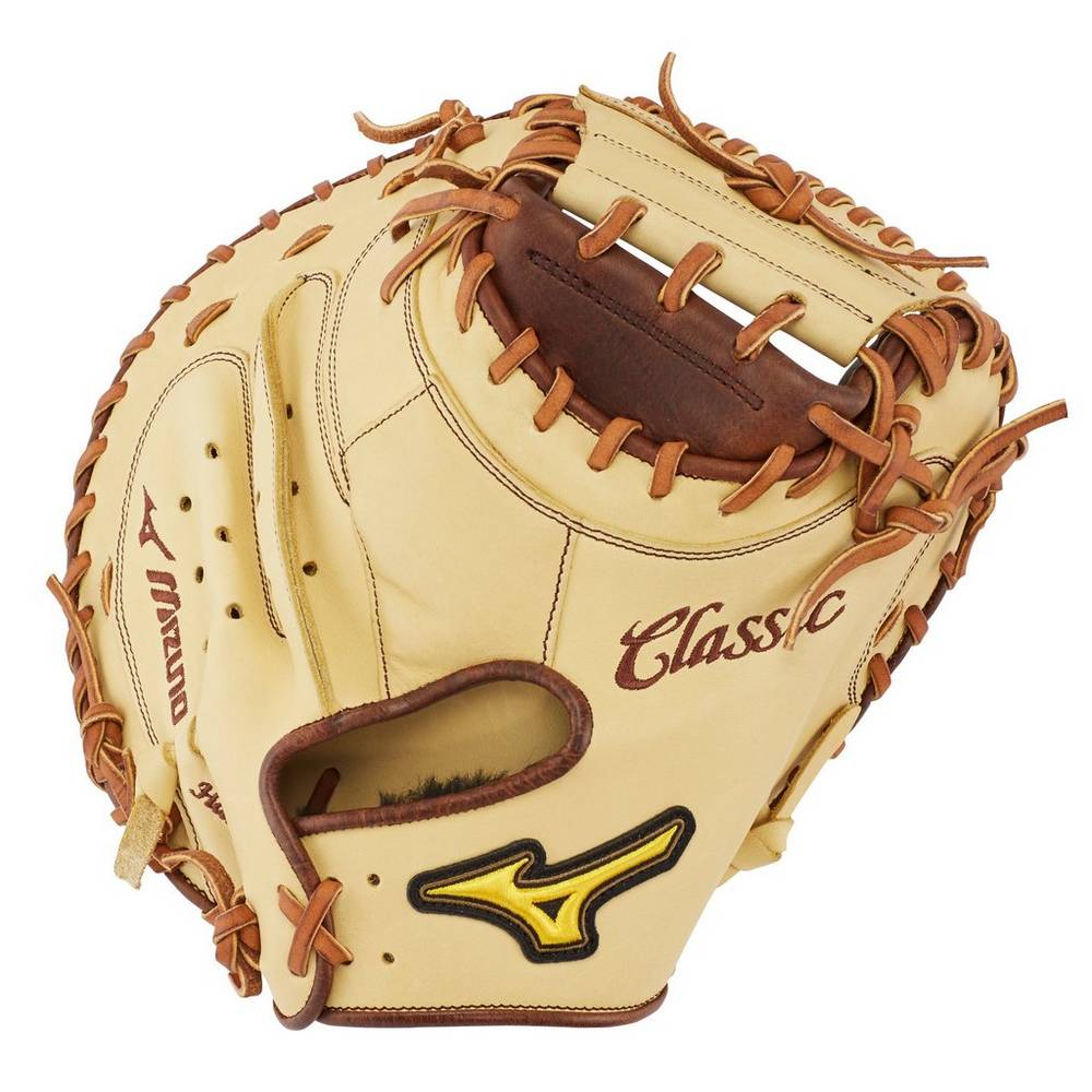 Panske Catchers Mitt Mizuno Classic Pro Soft 33.5" Baseball Hnedožltý Vypredaj FJAB40792